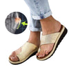 Women PU Leather Shoes Comfy Platform Flat Sole Ladies Casual Soft Big Toe Foot Correction Sandal Orthopedic Bunion Corrector 4