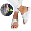 Women PU Leather Shoes Comfy Platform Flat Sole Ladies Casual Soft Big Toe Foot Correction Sandal Orthopedic Bunion Corrector 4