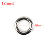 6pcs/lot Zinc Alloy Plated Gate Spring O-Ring Buckles Clips Carabiner Purses Handbags Round Push Trigger Snap Hooks Carabiner