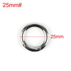 6pcs/lot Zinc Alloy Plated Gate Spring O-Ring Buckles Clips Carabiner Purses Handbags Round Push Trigger Snap Hooks Carabiner